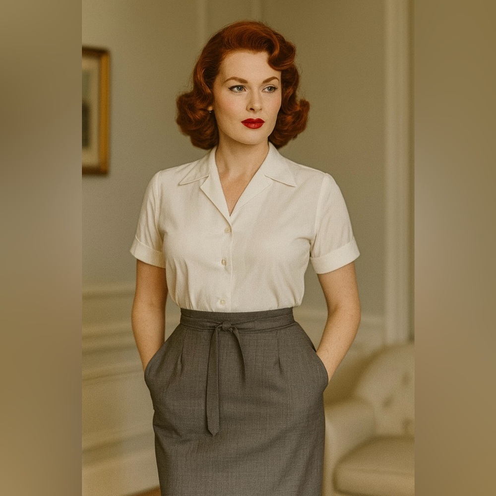 🇨🇦 Judith & Charles Wool Pencil Skirt